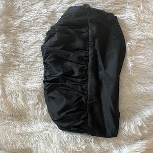 Roused boob corset button top